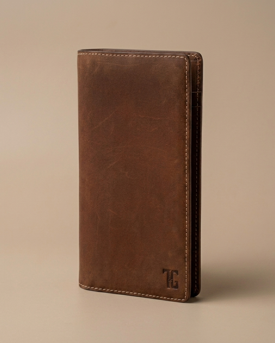 TG 01 - Original Leather Long Wallet - Tan