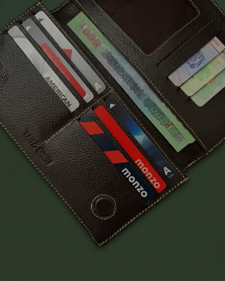 TG 03 - Original Leather Long Wallet - Chocolate