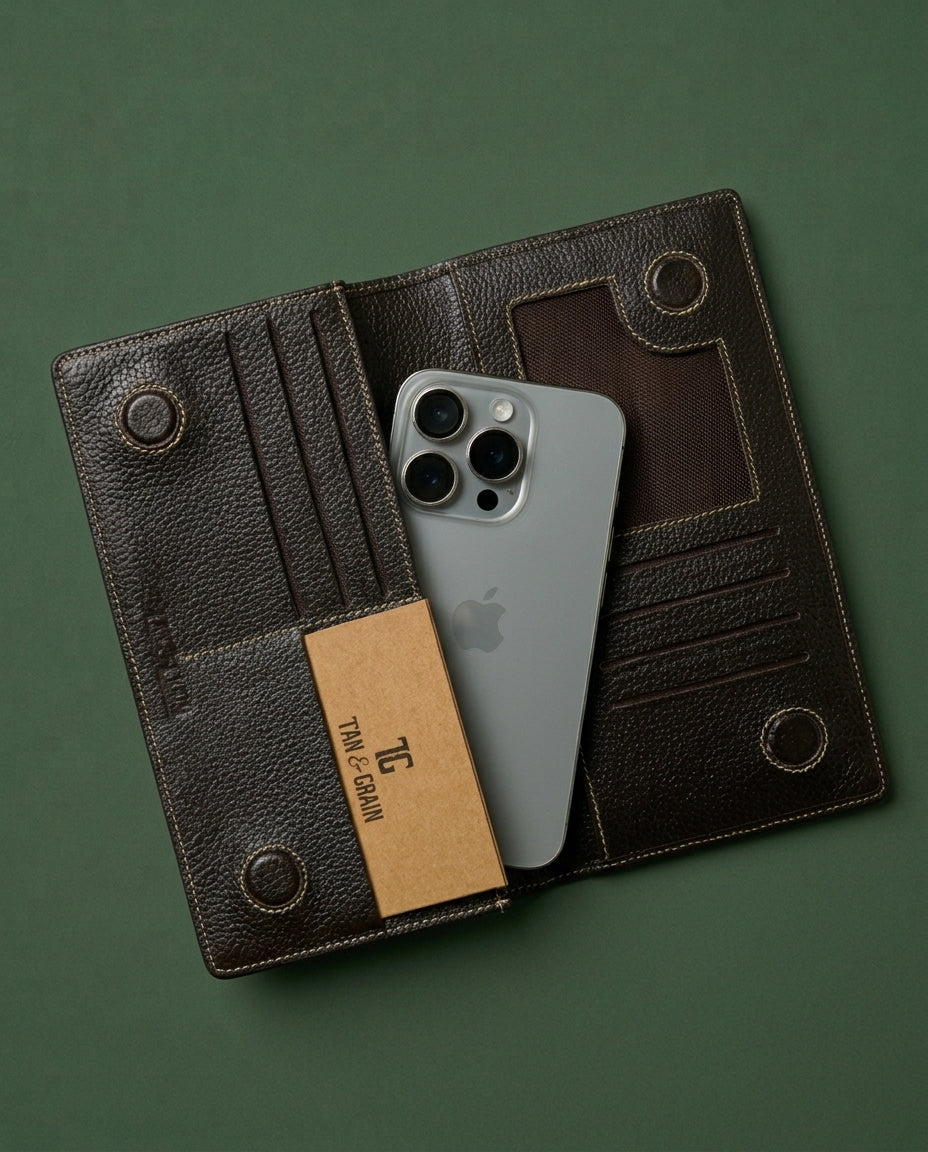 TG 03 - Original Leather Long Wallet - Chocolate