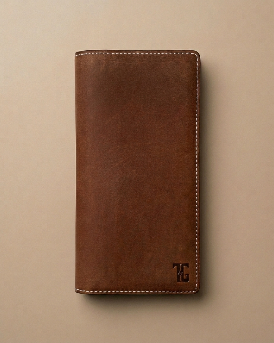 TG 01 - Original Leather Long Wallet - Tan