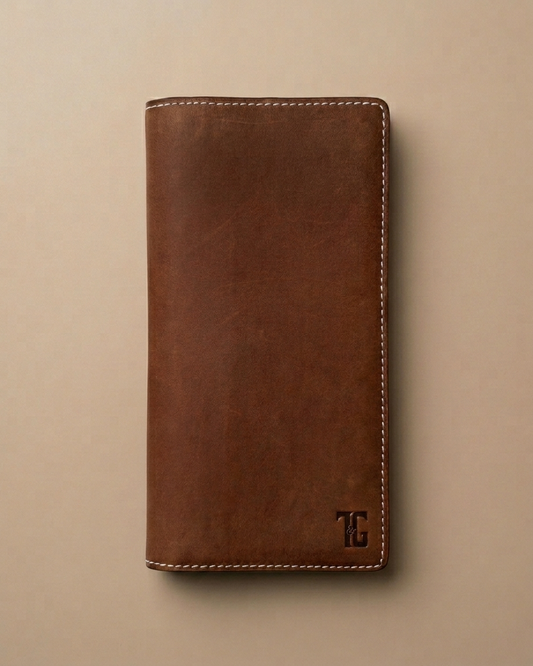 TG 01 - Original Leather Long Wallet - Tan