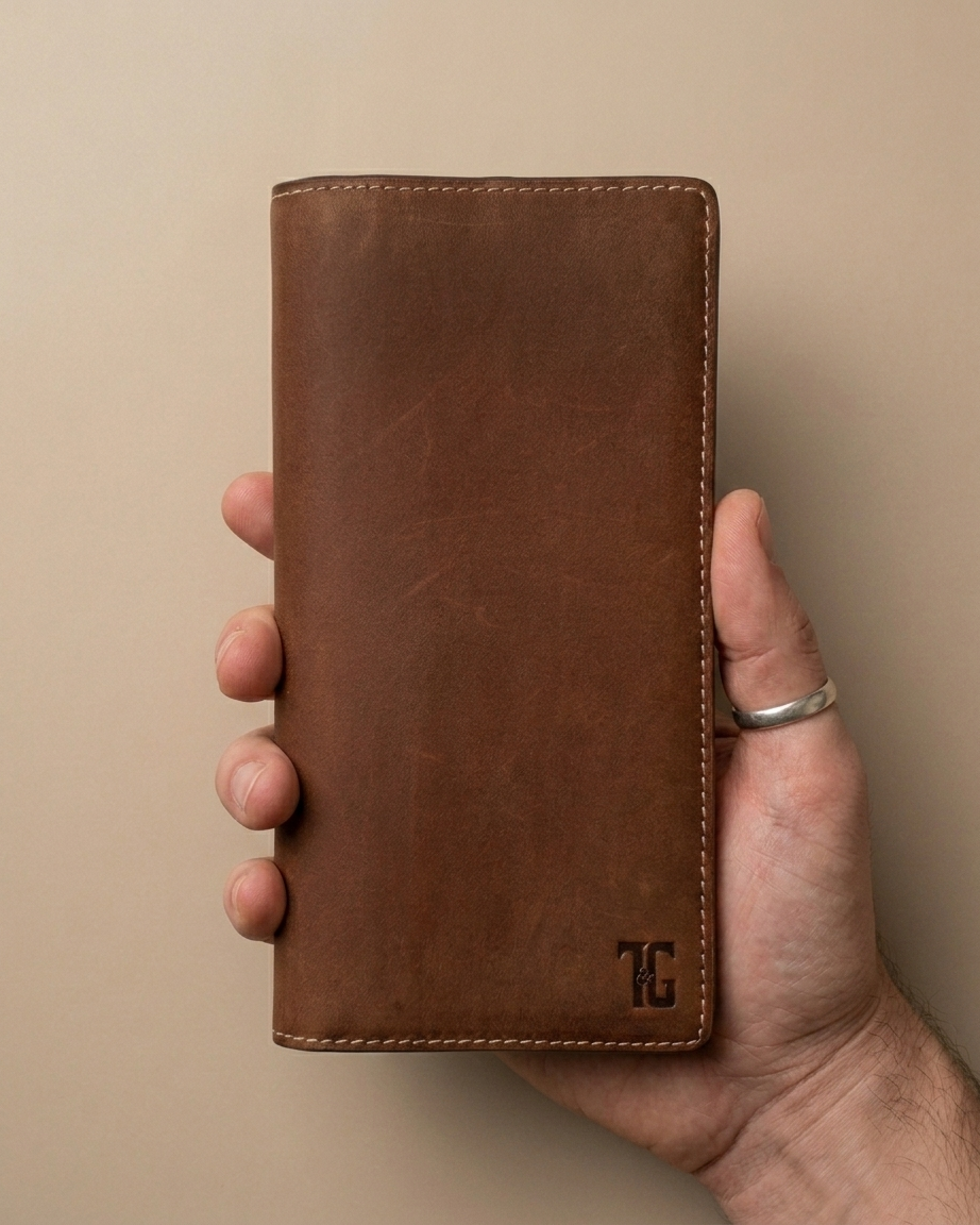 TG 01 - Original Leather Long Wallet - Tan