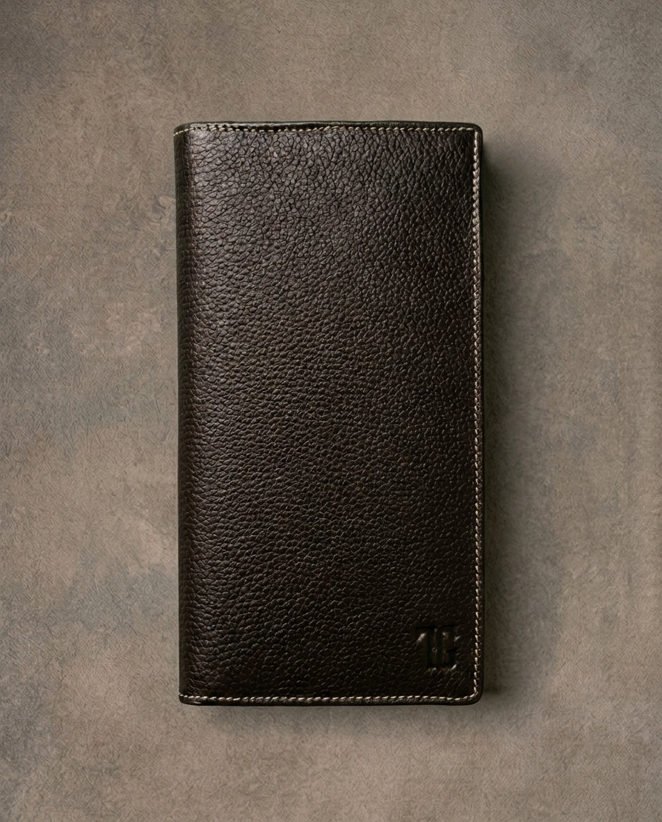 TG 05 - Original Leather Couple Wallet Combo - Chocolate