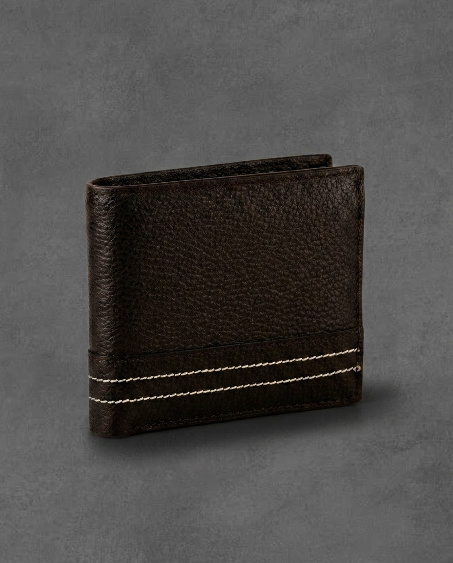 TG 04 - Original Leather Bi Fold Wallet - Chocolate