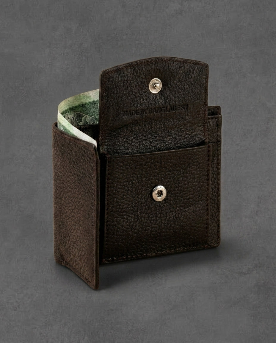 TG 04 - Original Leather Bi Fold Wallet - Chocolate