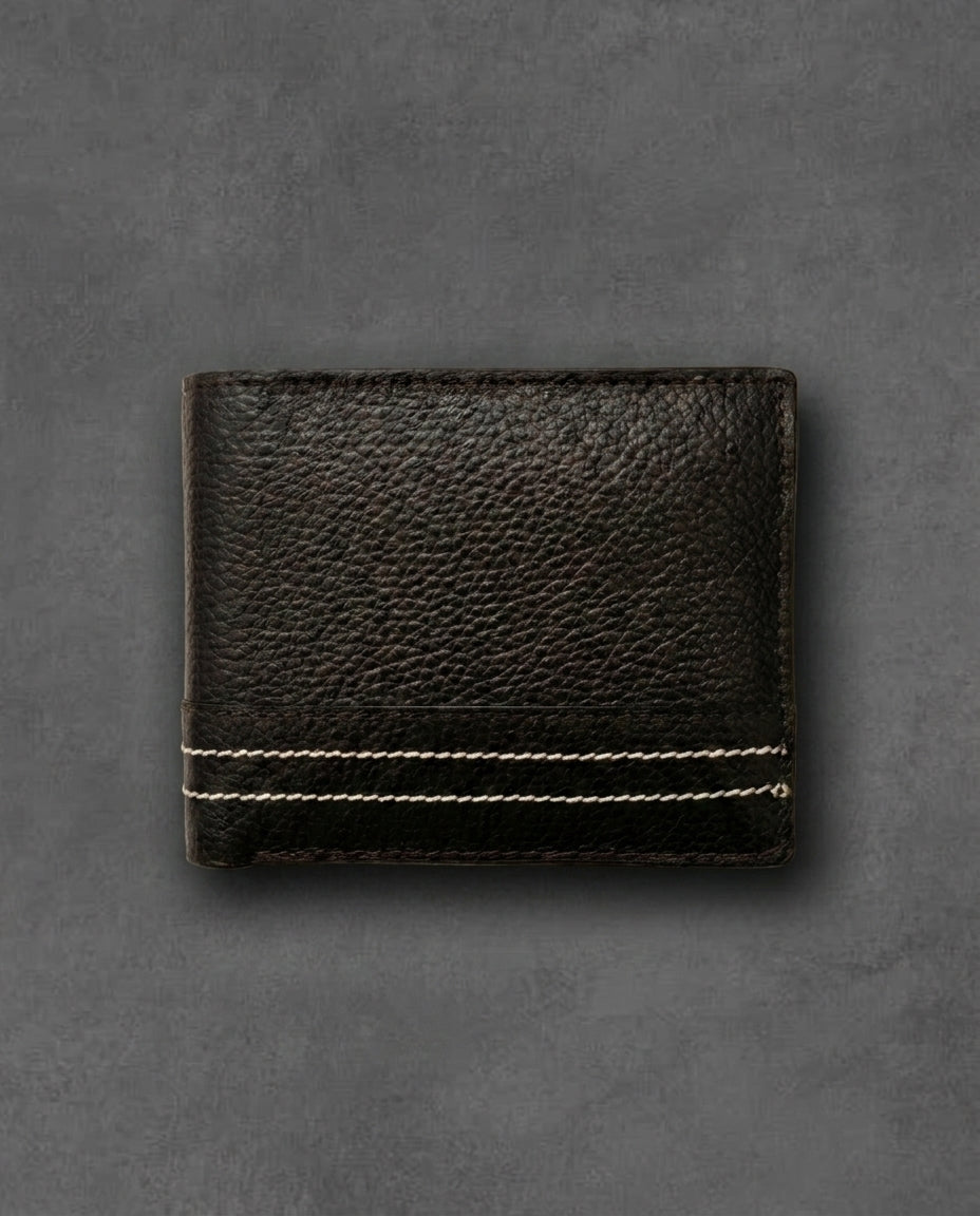 TG 04 - Original Leather Bi Fold Wallet - Chocolate