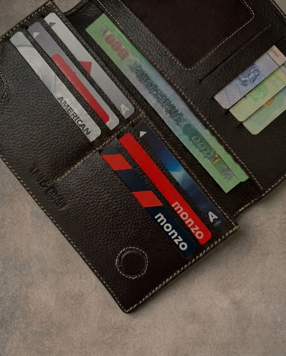 TG 05 - Original Leather Couple Wallet Combo - Chocolate