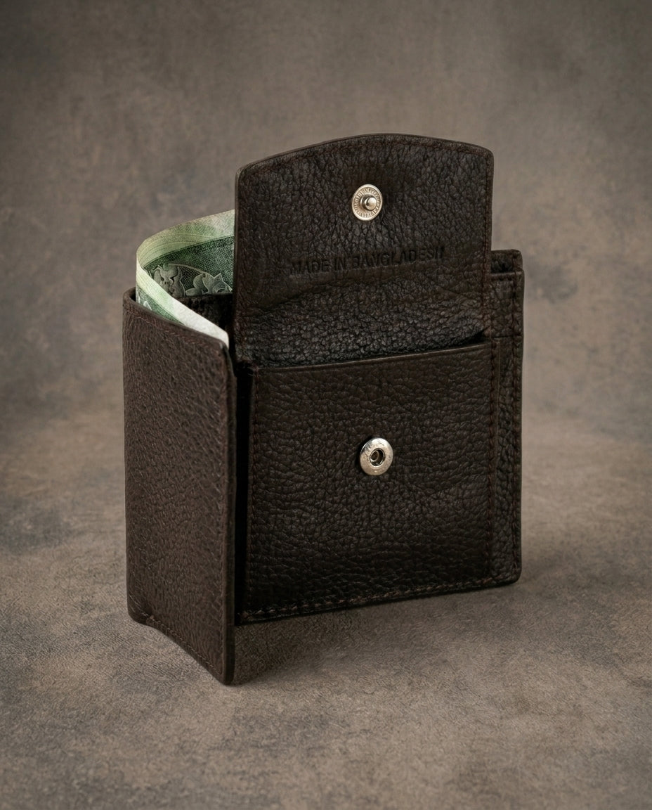 TG 05 - Original Leather Couple Wallet Combo - Chocolate