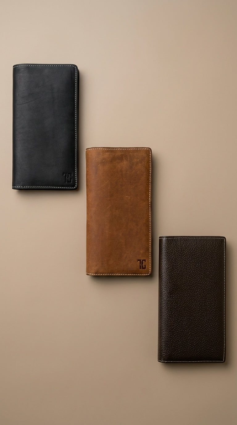 TG 01 - Original Leather Long Wallet - Tan